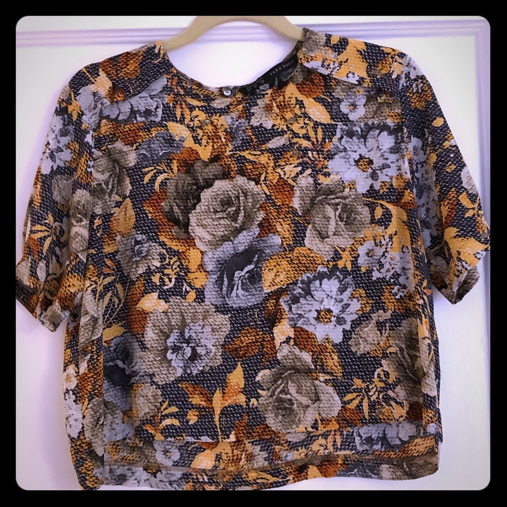Zara floral top